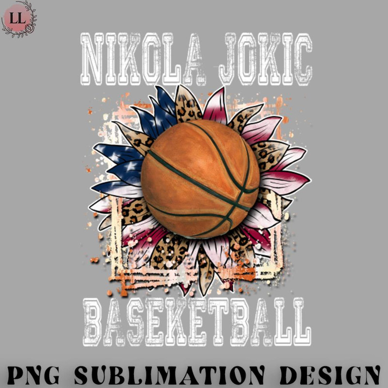 KL070723145646-Basketball PNG Graphic Aesthetic Jokic Name Flowers Basketball Artwork.jpg