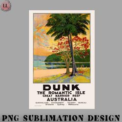 basketball png dunk the romantic isle australia vintage travel poster