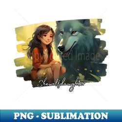 Love forever - she wolf daughter - Premium PNG Sublimation File - Perfect for Creative Projects