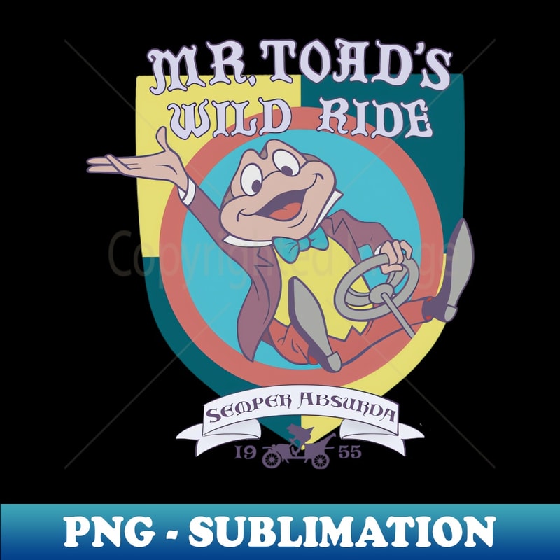 Mr Toads Wild Ride - 1955 - Decorative Sublimation PNG File | Inspire ...