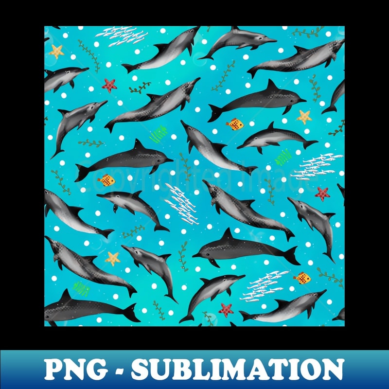 YA-51186_Swimming Dolphins on Bright Turquoise Ocean by Brittanylane 1468.jpg