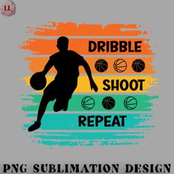 basketball png sunset hoops dribble shoot repeat