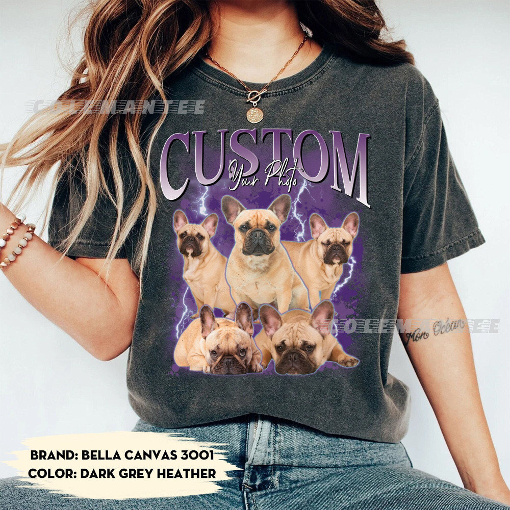 Vintage Custom Dog Shirt, Retro Collage Personalized Pet Shirt, 90's Custom Photo Vintage Graphic Tees, Insert Pet Personalized Gift TA2311.jpg