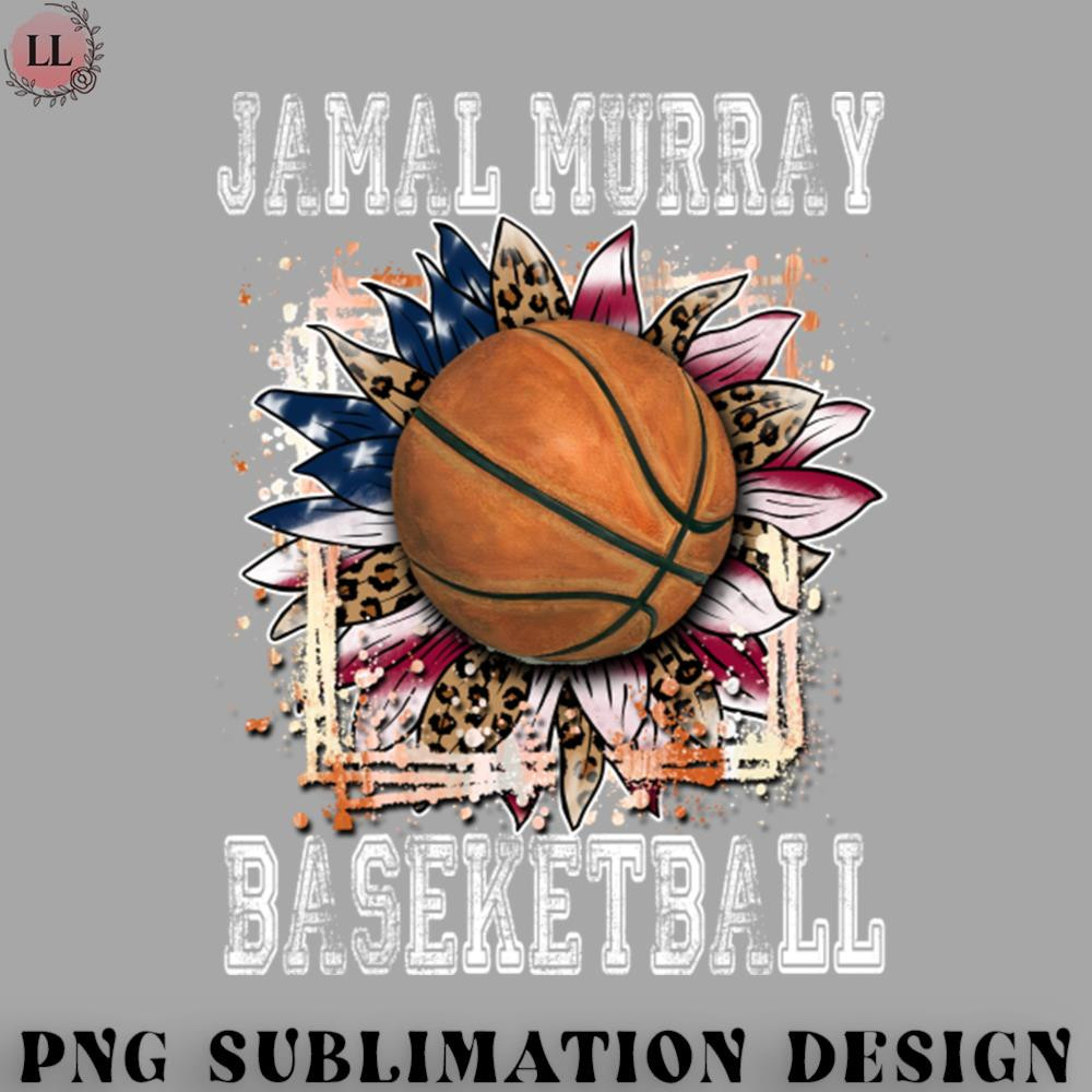 KL070723145652-Basketball PNG Graphic Aesthetic Murray Name Flowers Basketball Artwork.jpg