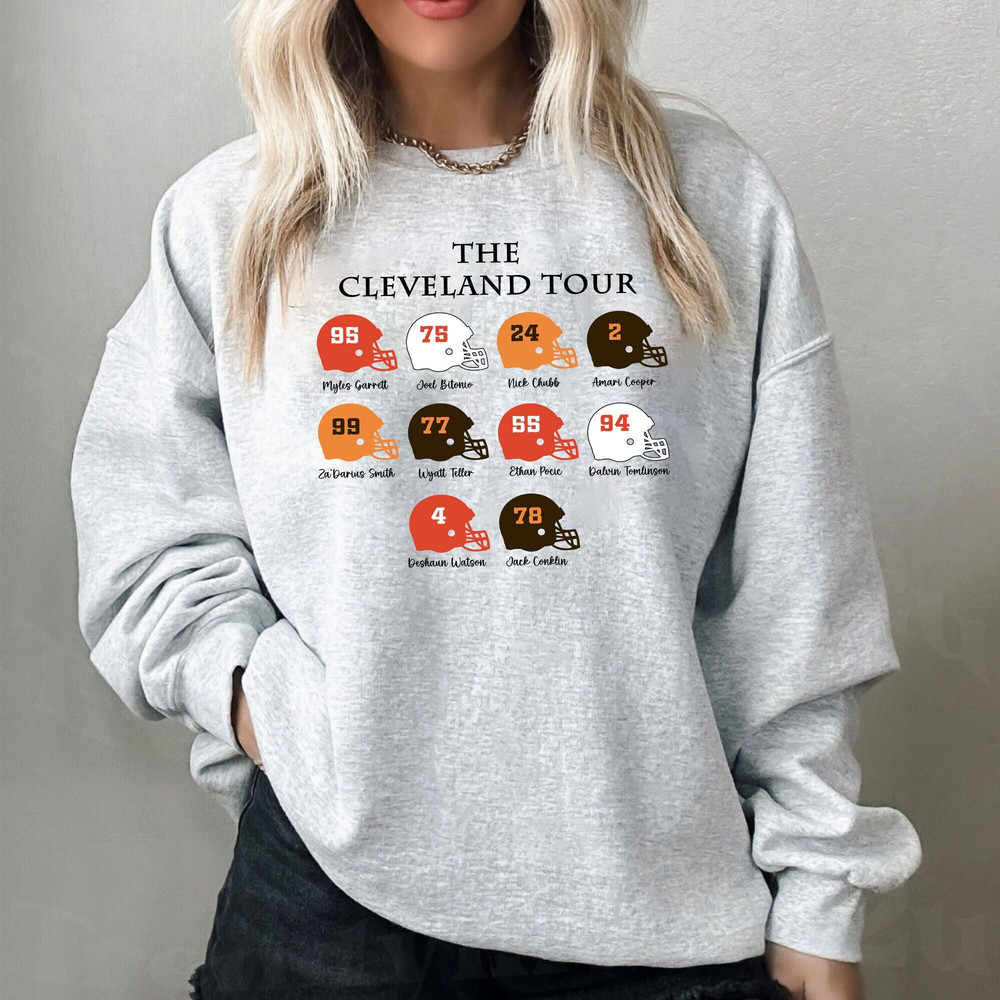 Cleveland Football tour Sweatshirt Football sweatshirts, Cleveland sweatshirts, football crewnecks,  football fan gifts,  Cleveland  hoodie.jpg