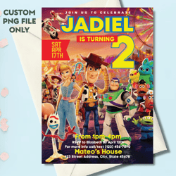 personalized file toy story birthday invitation | two infinity and beyond birthday invitation | toy story invitation |