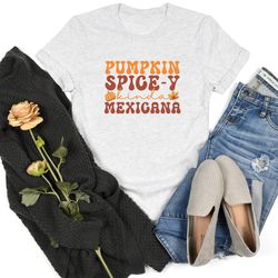 mexicana fall pumpkin shirt, halloween mexican tee, thanksgiving gift, cute fall coffee latina tee, thanksgiving shirt,