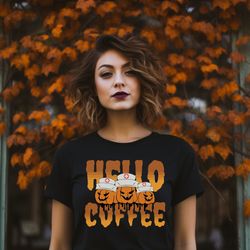 nurse halloween pumpkin coffee shirt, cute nurse gift, icu nurse, lpn, coffee gift, spooky season, pumpkin shirts, nursi