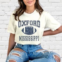oxford mississippi ole miss rebels football shirt for women, comfort colors football shirt,