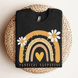 physical therapy sweatshirt, rainbow physical therapy shirt, physical therapist shirt, pt shirt, dpt grad gift, doctor o