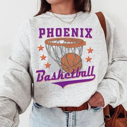 vintage phoenix basketball sweatshirtt shirt, phoenix sun, phoenix basketball crewneck, suns tshirt, phoenix fan shirt,