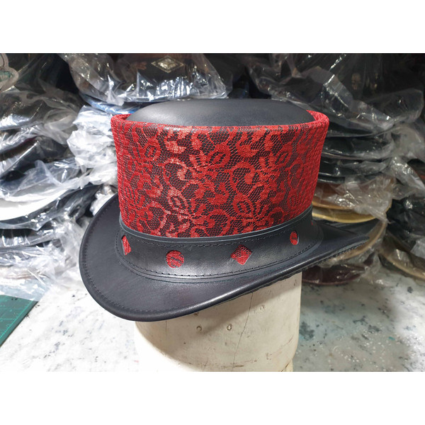RED Steampunk Burning Man Women Top Hat (2).jpg