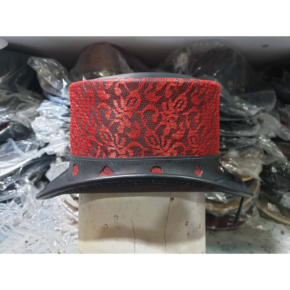 RED Steampunk Burning Man Women Top Hat (4).jpg