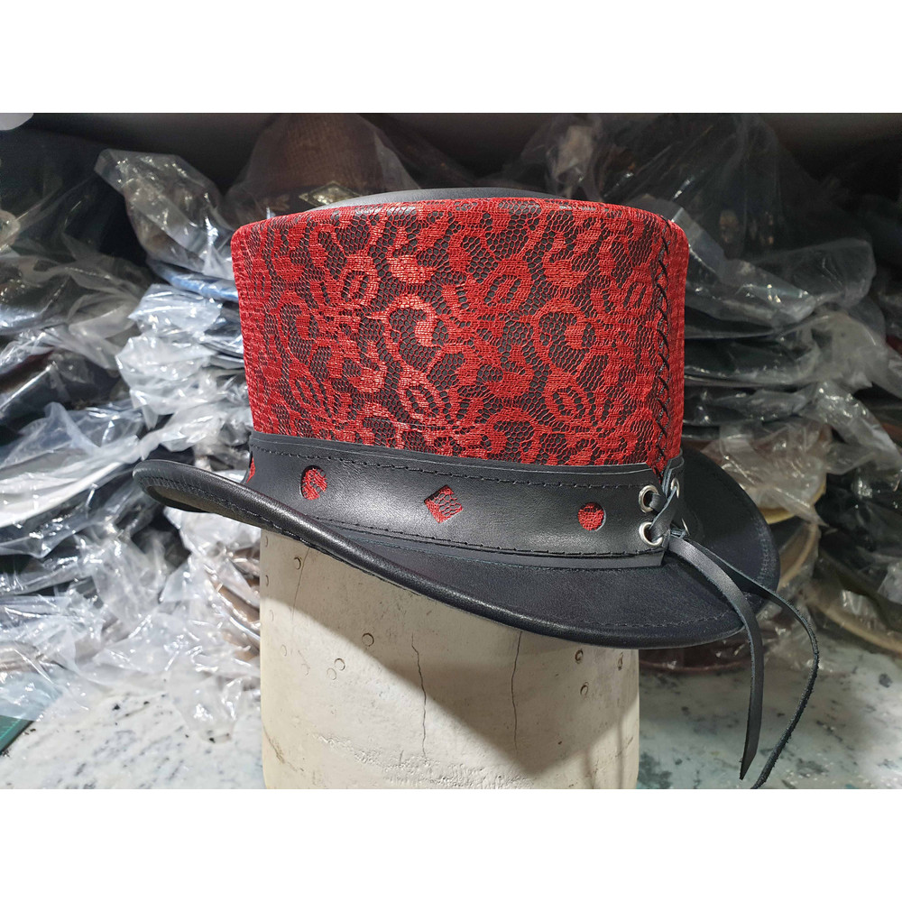 RED Steampunk Burning Man Women Top Hat (5).jpg