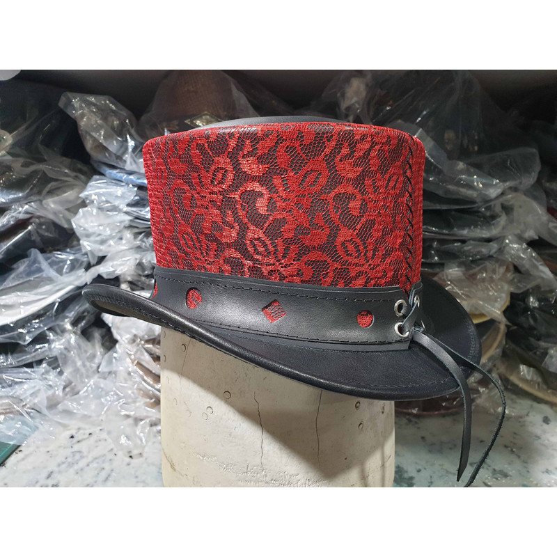RED Steampunk Burning Man Women Top Hat (5).jpg