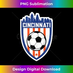 Cincinnati Soccer City Skyline Futbol Club Match Day Fan Tank Top - Sleek Sublimation PNG Download - Craft with Boldness and Assurance