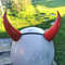 Red Devil Horns Lightweight 3d Printed Headset Accessories Realistic Fantasy Cosplay Red Demon Horns