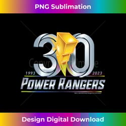 power rangers 30th anniversary celebration silver logo tank top - vibrant sublimation digital download - striking & memorable impressions