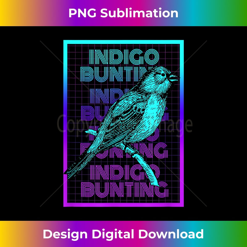Indigo Bunting Bluebird Vintage Retro Indigo Bunting - Eco-F | Inspire ...