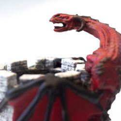 dice tower "tower with a dragon"