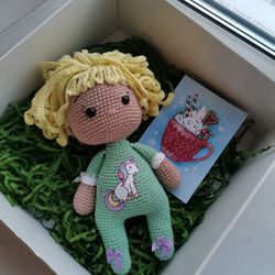 Angel Crocheted amigurumi, interior toy, handmade gift, gift for children, Christmas gift