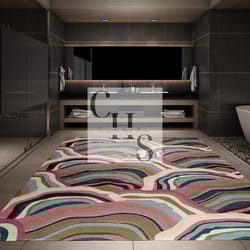 multicolor rectangle carpet nz wool area rug for living room, kitchen, dining,drawing room,play room carpet customize in