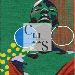 multicolor face print rectangle carpet nz wool area rug for living room play room kitchen drawing room