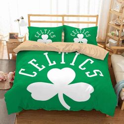 3d customize boston celtics bedding set duvet cover set bedroom set bedlinen