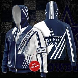personalized dallasc zip-up hoodie