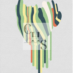 white and green area rug- unique design- high-quality 3d face print carpet for home decor