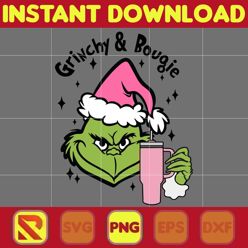Retro Christmas png, Santa Claus png, Boojee Grinc png, Feeling Extra Grincy Today PNG, Christmas png, Funny Grin for Shirt png (3).jpg