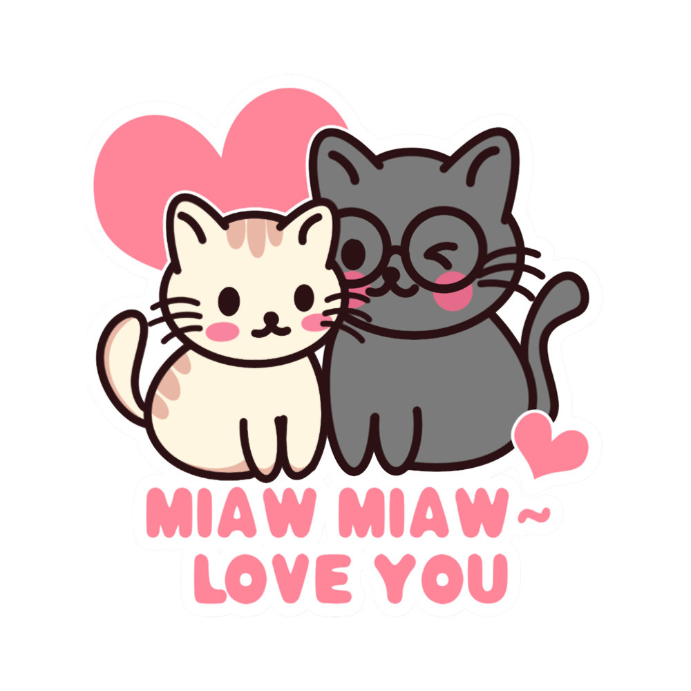 Cat miaw,cat miaw love,cute cat lovers Essential .png