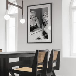 marilyn monroe makeup poster, black and white print, marilyn monroe art, vintage hollywood decor, fashion photography, w