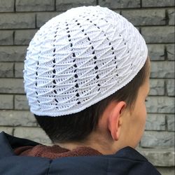 Hat crochet unisex original cotton skull cap