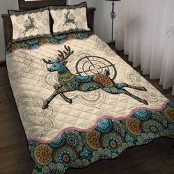 diea010-hunting, deer quilt bed set