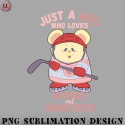 hockey png just a girl who loves hockey and hamsters gift product