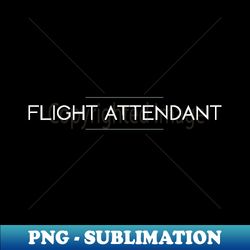 Flight Attendant Minimalist Design - Unique Sublimation PNG Download - Instantly Transform Your Sublimation Projects