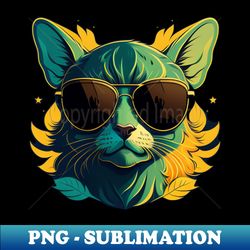 Cat - Gleamtide - Friendly Ferals - Vintage Sublimation PNG Download - Unleash Your Creativity