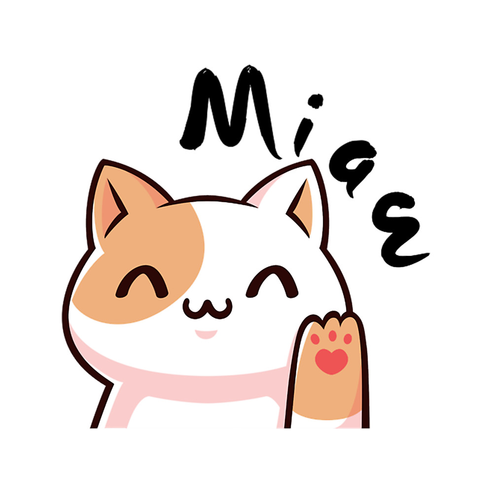 Happy Cute cat miaw .png