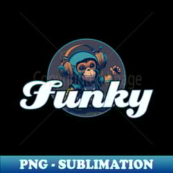 funky with the monkey dancing monkey - exclusive png sublimation download - perfect for creative projects
