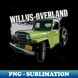 willys-overland truck graphic jeep car name - unique sublimation png download - perfect for sublimation art