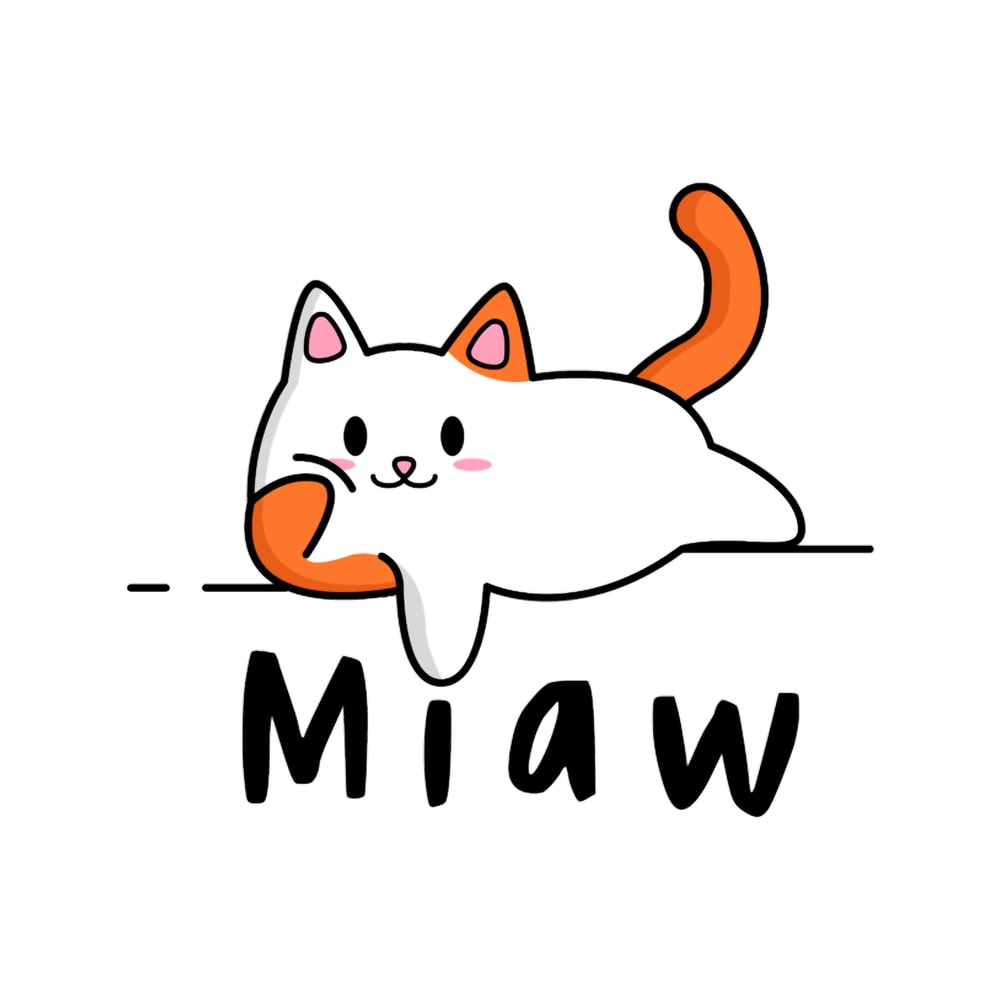 Simple Cute cat miaw .png