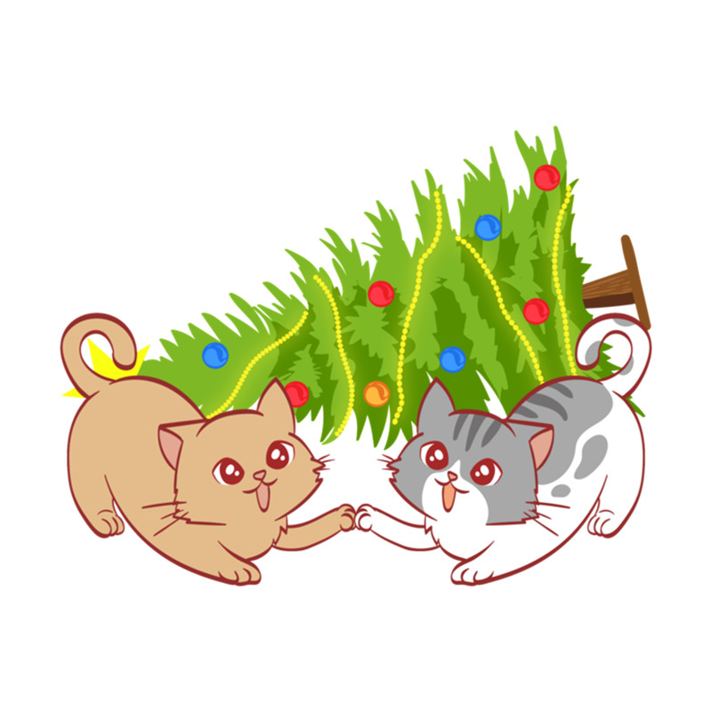 Cats Pet Animal Christmas Design For December 25th Design Jesus Birthday Car.png