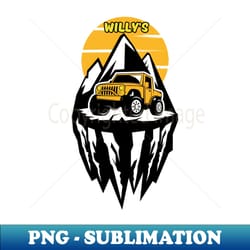 willys jeep - aesthetic sublimation digital file - bring your designs to life