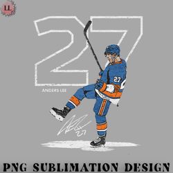 hockey png anders lee new york i outline