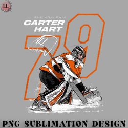 hockey png carter hart new york i outline