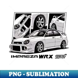 impreza wrx sti bugeye jdm - png sublimation digital download - defying the norms
