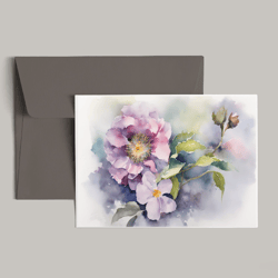 Watercolor flowers, illustration for download, PNG, JPG