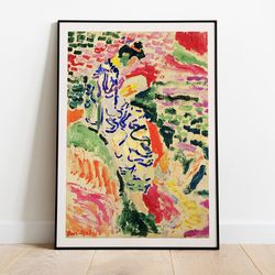 matisse - la japonaise exhibition vintage art poster, ideal home decor or gift print