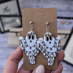Holiday Drop Dangle Earrings FEATURING A Spooky Christmas